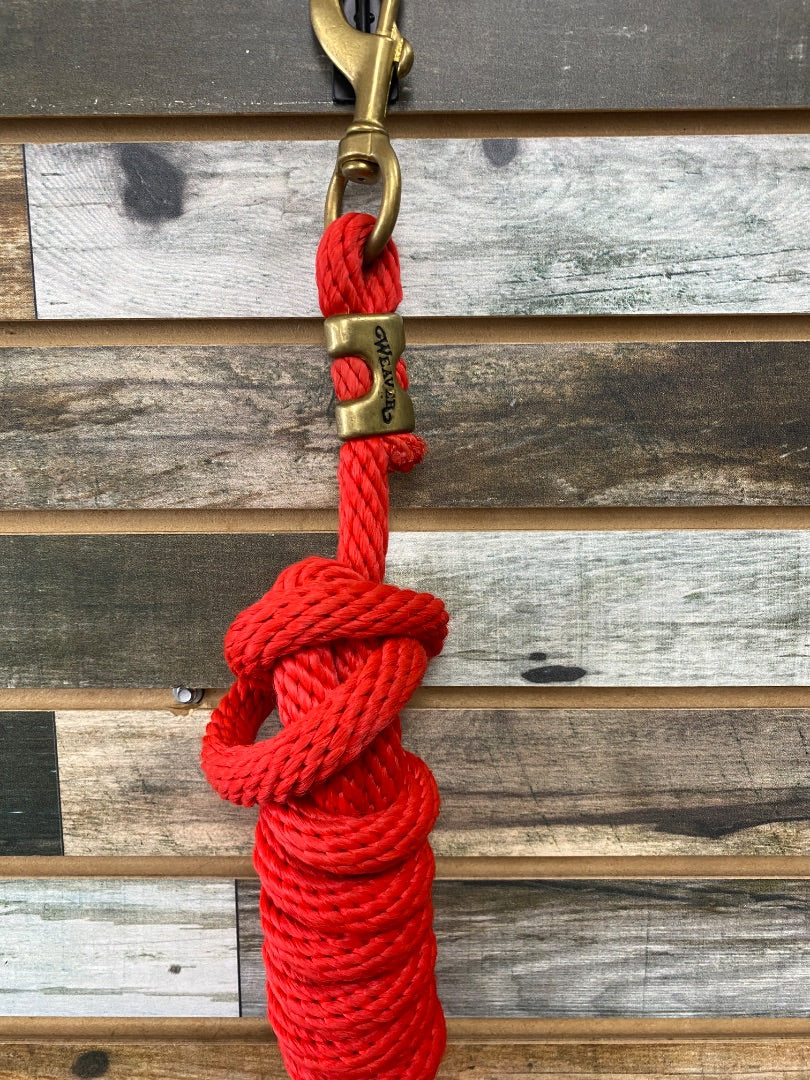 USED Weaver Nylon Lead Rope Horse Red