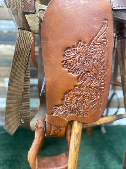 USED Simco Ranch/Pleasure Western Saddle 15” Medium Oil