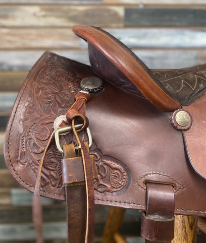 USED Simco Ranch/Pleasure Western Saddle 15” Medium Oil