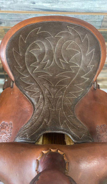 USED Simco Ranch/Pleasure Western Saddle 15” Medium Oil