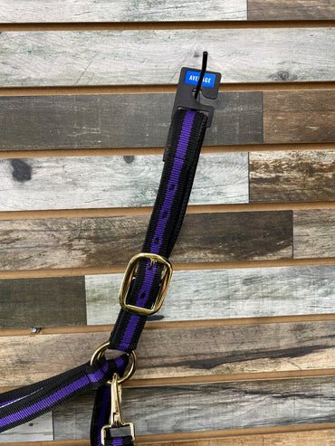 USED Black & Purple Average Weaver Adjustable Nylon Halter