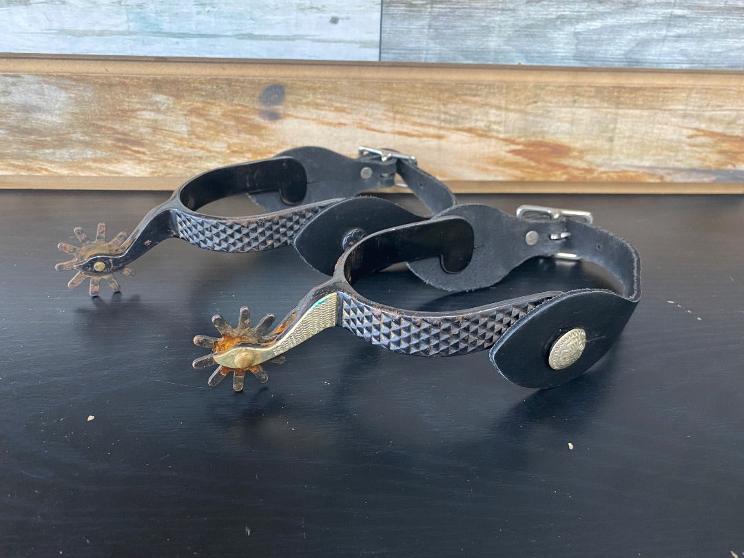 USED Western Spurs & Colorado Saddlery CO. Spur Straps