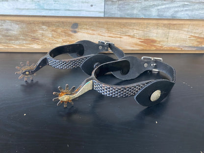 USED Western Spurs & Colorado Saddlery CO. Spur Straps