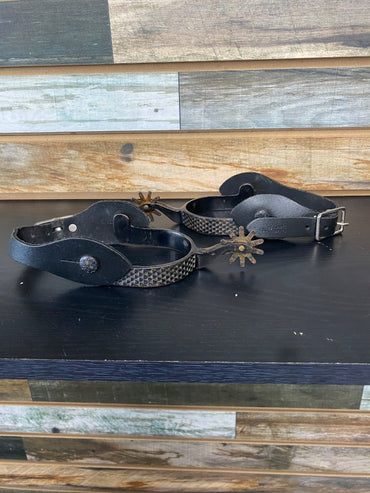 USED Western Spurs & Colorado Saddlery CO. Spur Straps