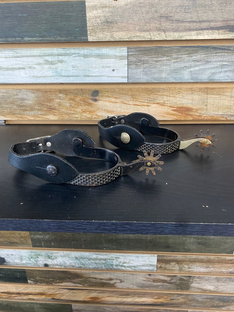 USED Western Spurs & Colorado Saddlery CO. Spur Straps