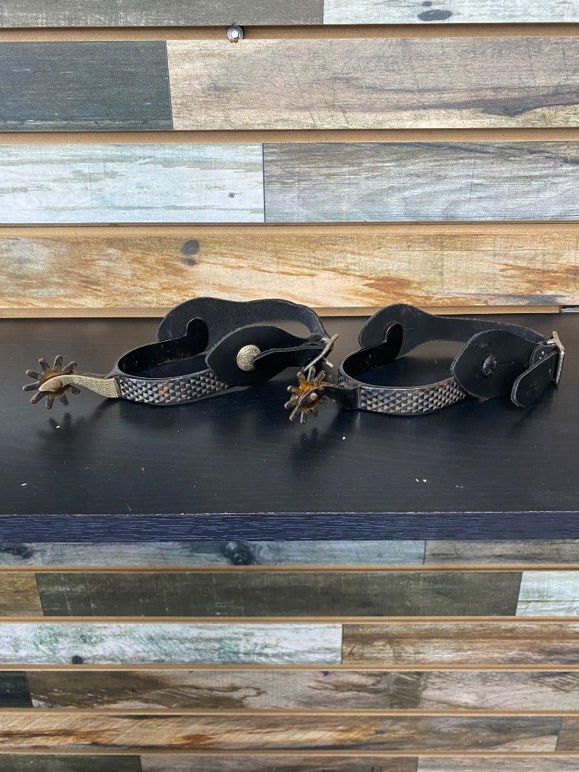 USED Western Spurs & Colorado Saddlery CO. Spur Straps