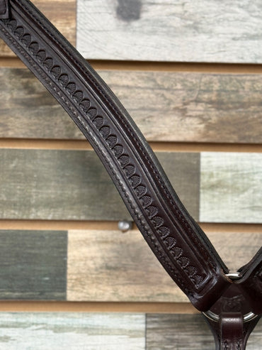 USED (NEW) Circle Y Leather Breast Collar Full Dark Oil