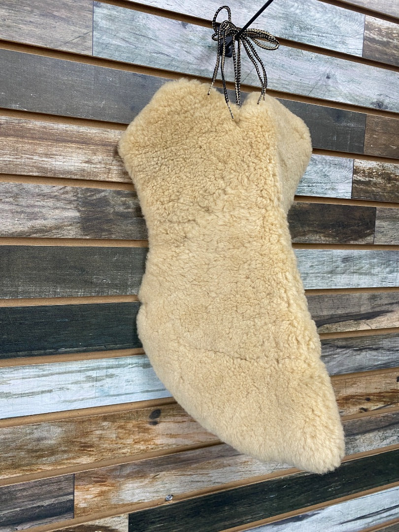 USED Australian Merino Sheepskin Western Seat Cushion