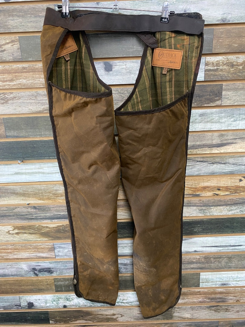 USED Outback Trading Company Working Oil Chaps | Medium
