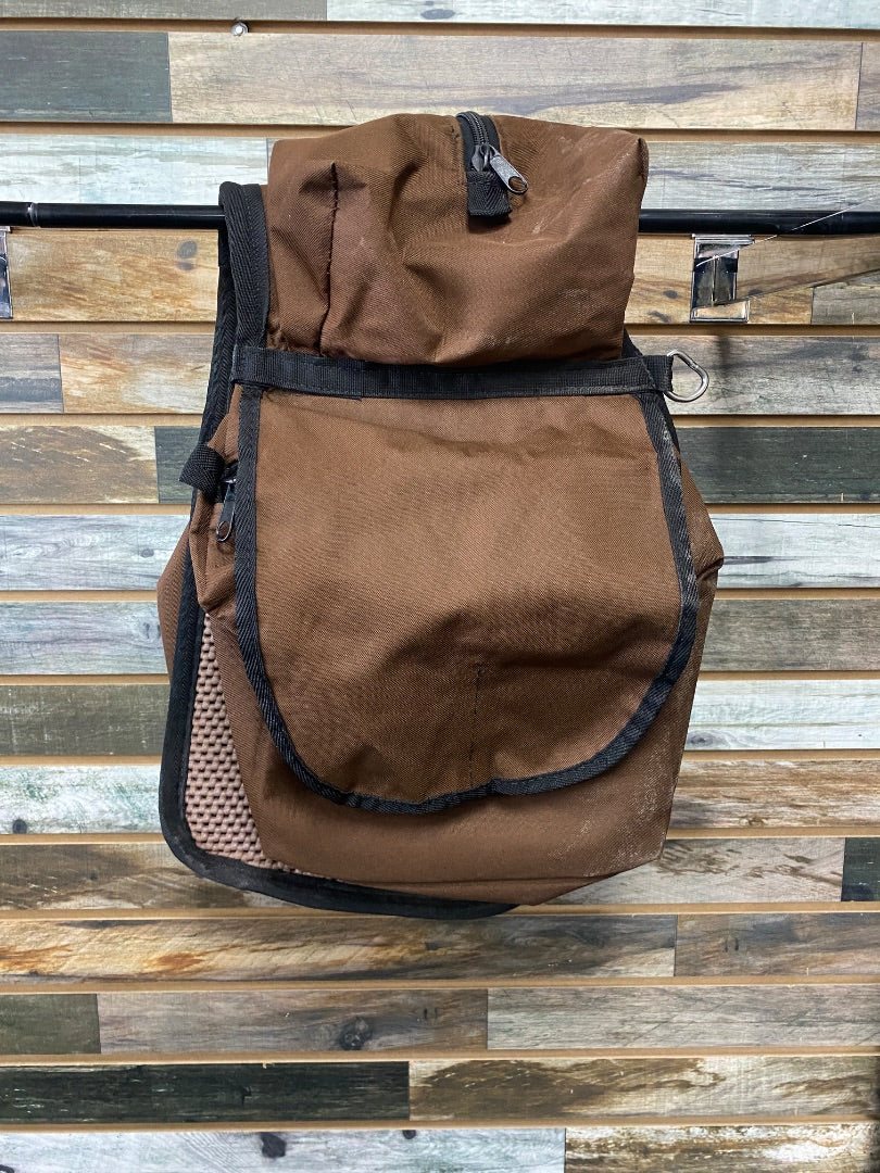 USED Brown Tacky Tack Western Saddle Bag w/ Insulated Top Pouch