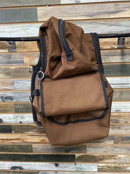 USED Brown Tacky Tack Western Saddle Bag w/ Insulated Top Pouch
