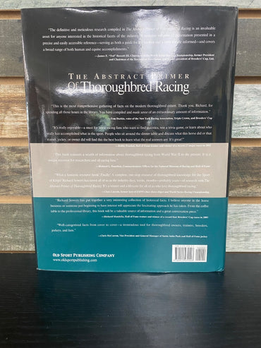 USED  The Abstract Primer of Thoroughbred Racing by Richard Sowers