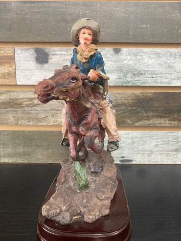 USED  Running Horse & Rider