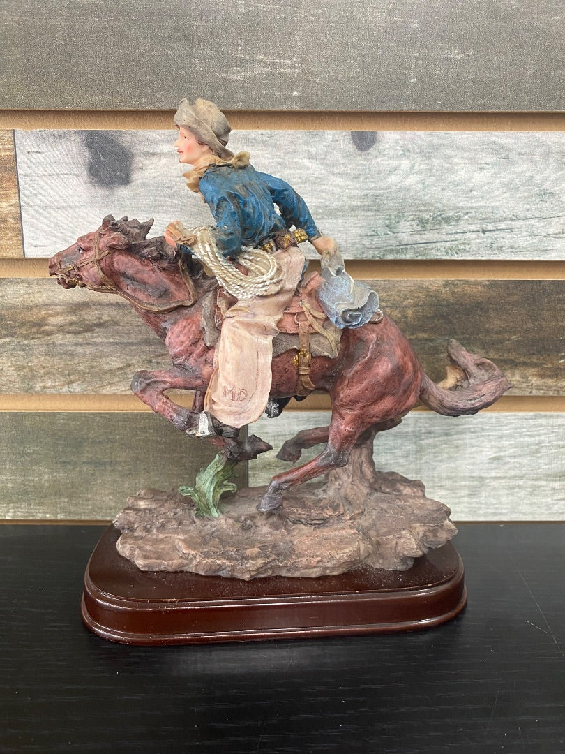 USED  Running Horse & Rider