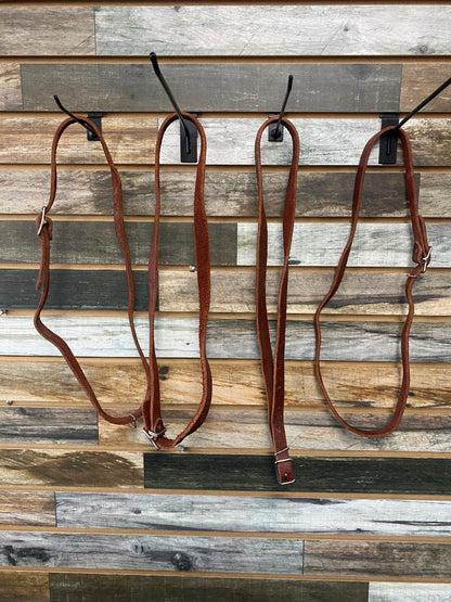 USED Set of 4 Packing Saddle Leather Straps | Medium Oil