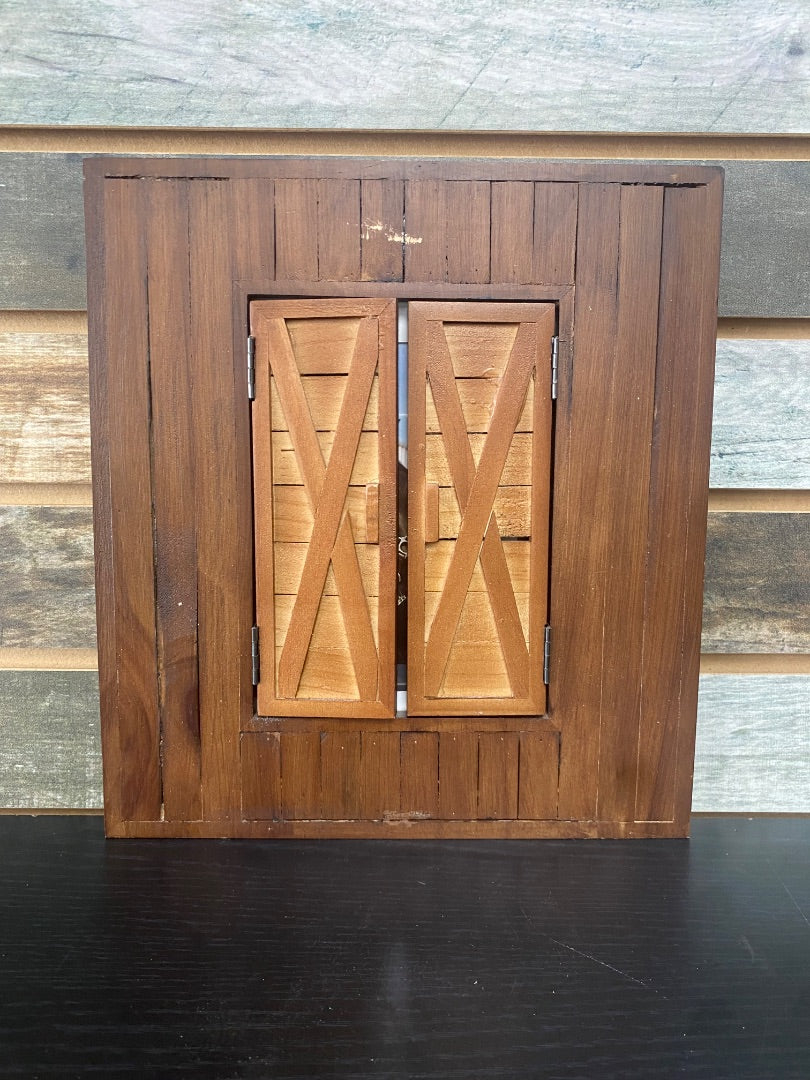 USED  Barn Door Frame  Brown