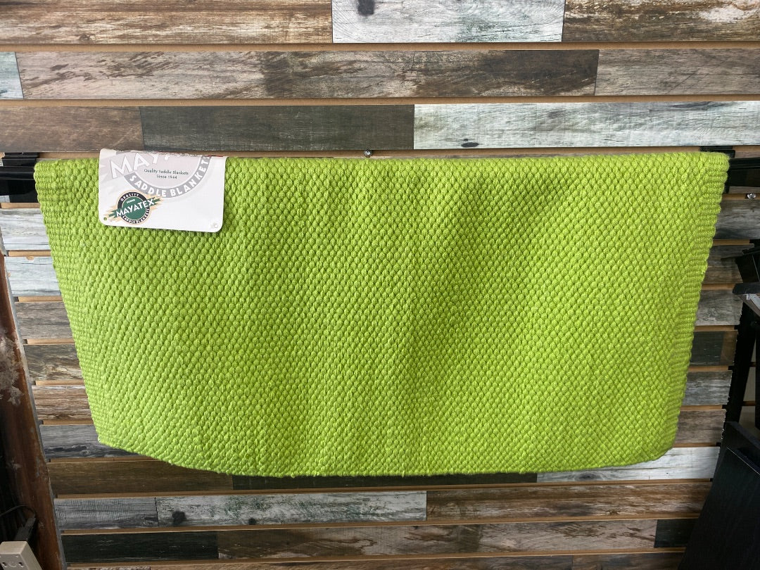 USED (NWT) Lime Green Mayatex Western Saddle Blanket