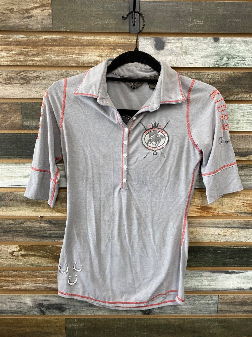 USED Goode Rider SS Polo XS Gray