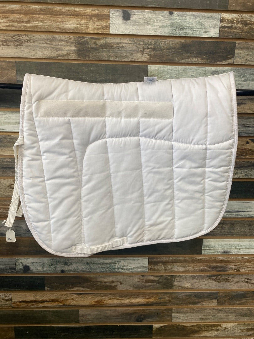 USED Balance Int. Cushion Quilt Saddle Pad  White