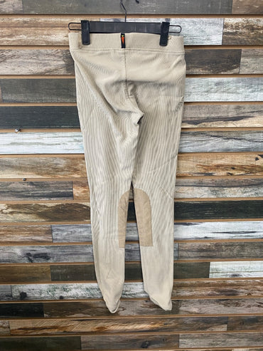 USED Kerrits Youth English Knee Patch Breeches XL Tan