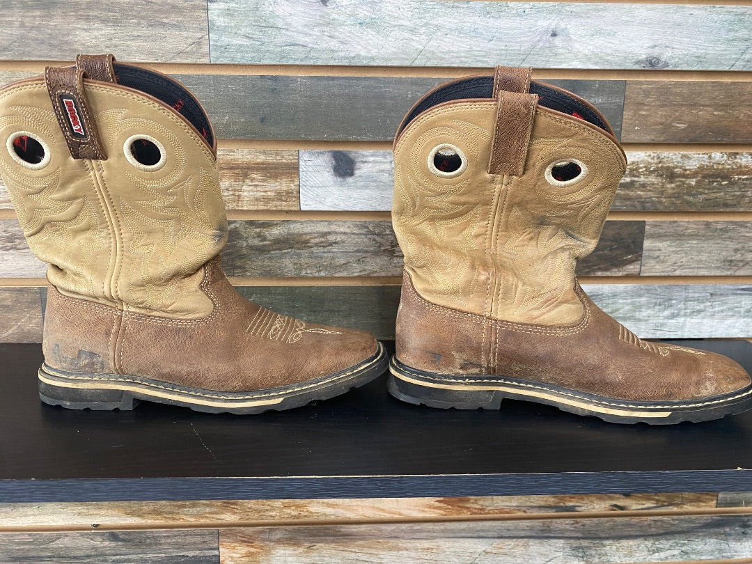 USED Rocky Ladies Western Boots 10M Brown/Tan