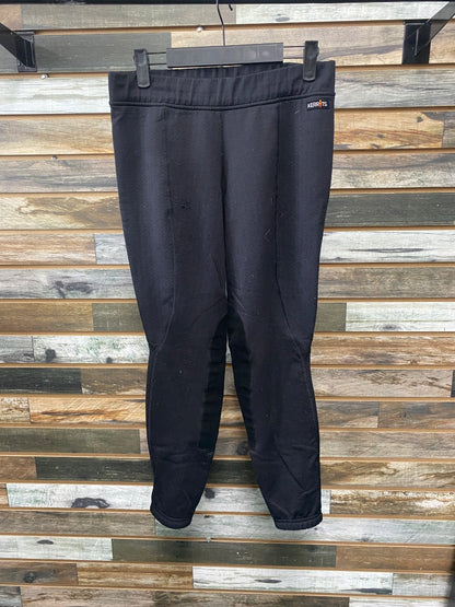 USED Kerrits Ladies Fleece Kneepatch Tight Large Black