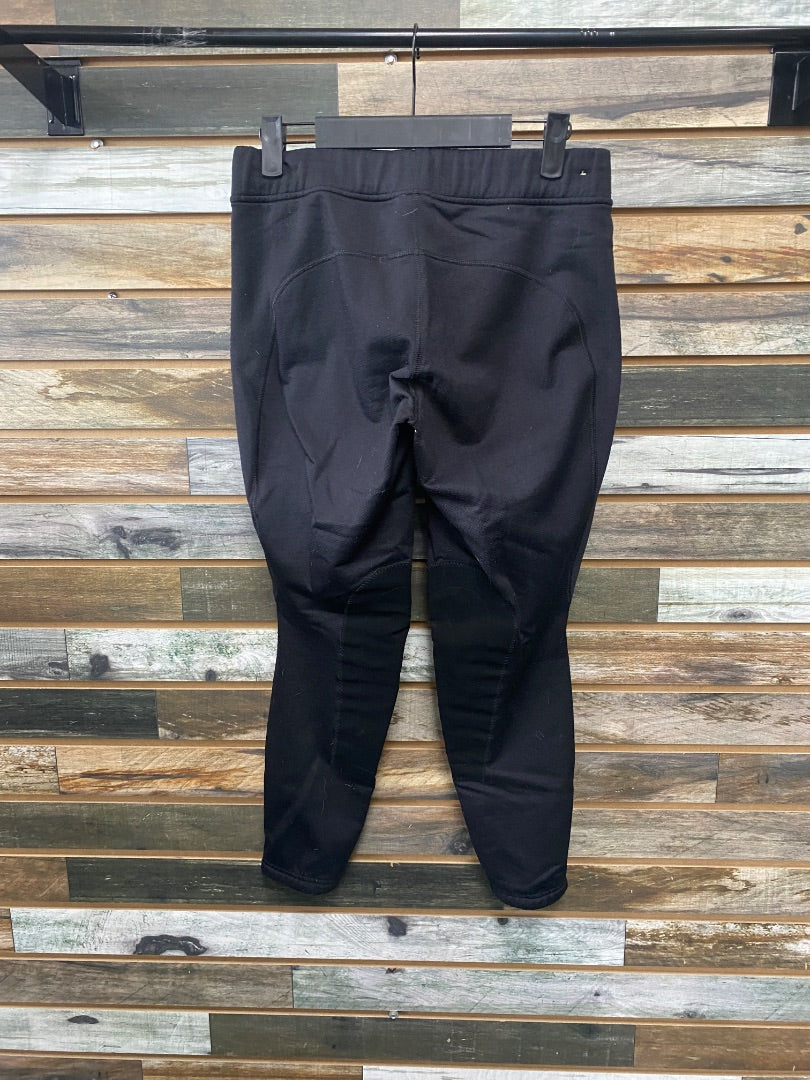 USED Kerrits Ladies Fleece Kneepatch Tight Large Black