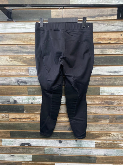 USED Kerrits Ladies Fleece Kneepatch Tight Large Black