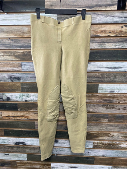 USED Tuffrider Ladies Starter Breech Kneepatch 30 Tan