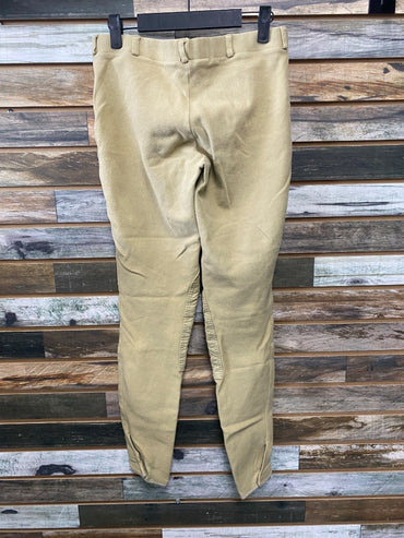 USED Tuffrider Ladies Starter Breech Kneepatch 30 Tan