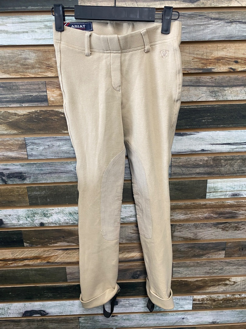 USED Ariat Youth Knee Patch Jod 10 Tan