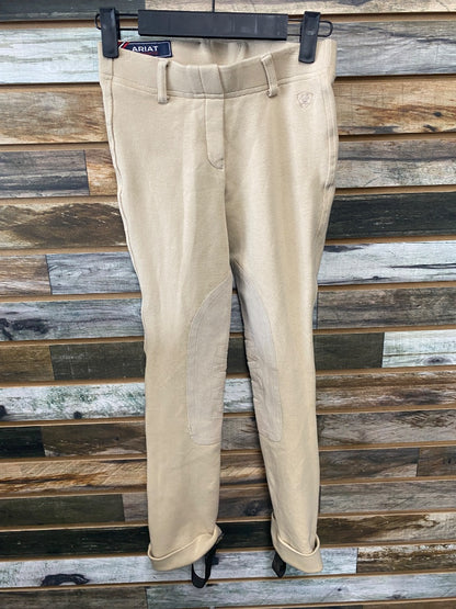 USED Ariat Youth Knee Patch Jod 10 Tan