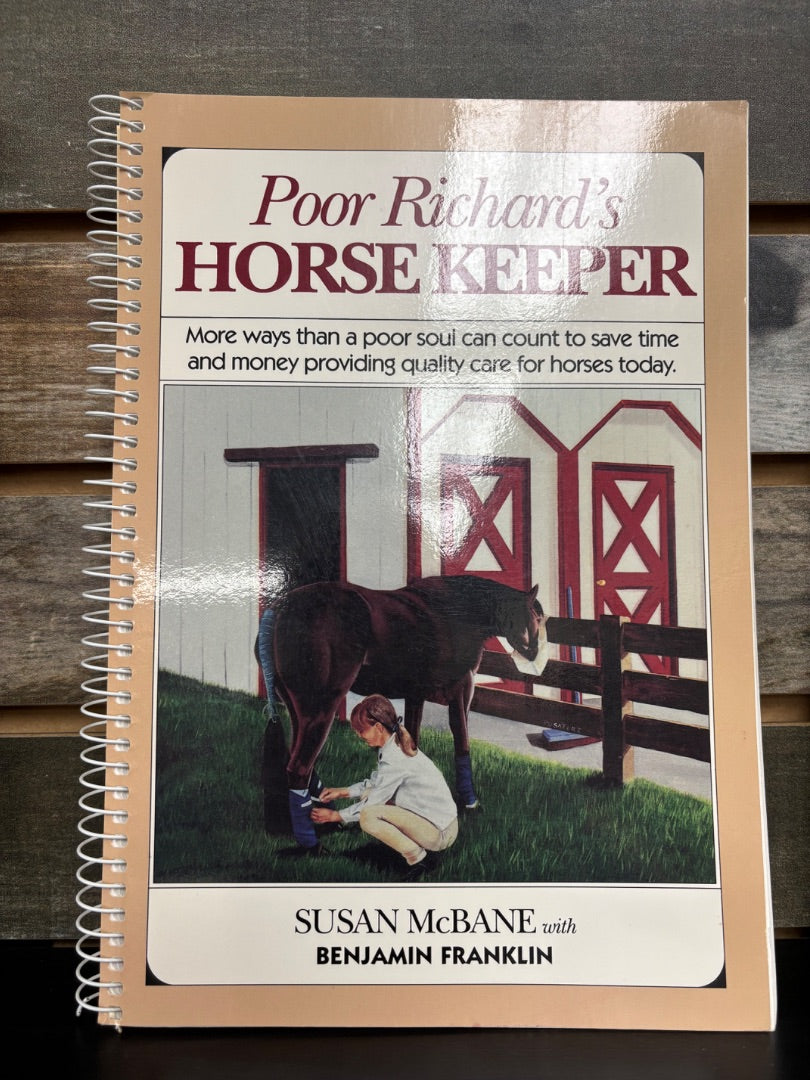 USED Susan Mcbane Poor Richards Horse Keeper