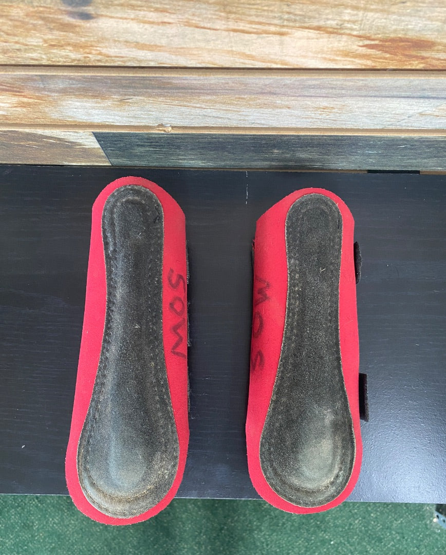 USED Toklat Front Brushing Boots Medium Red