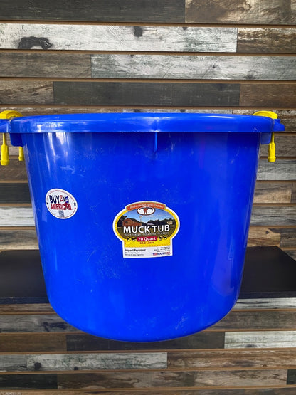 USED  Muck Bucket  Blue