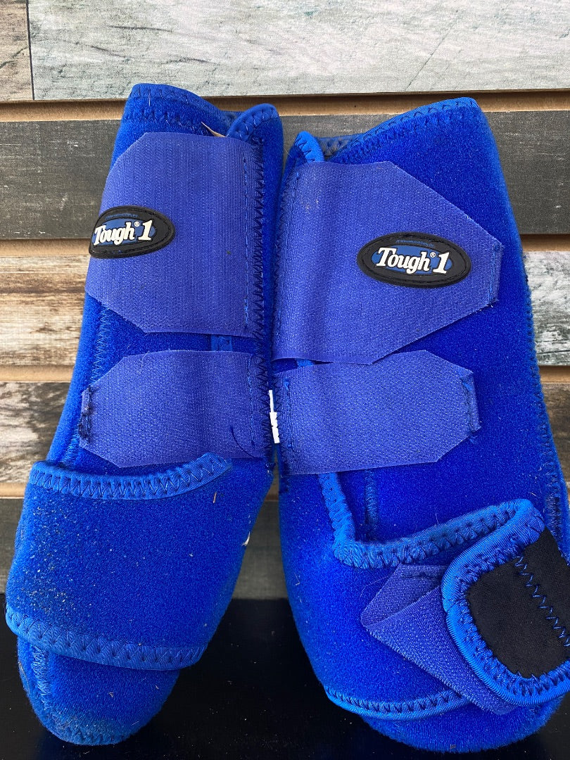 USED Tough 1 Sport Boots, Large, Rear, Blue Large Blue