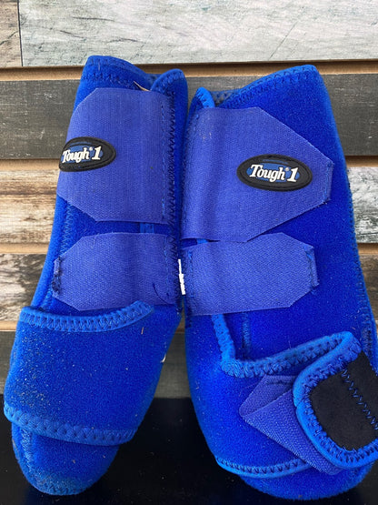 USED Tough 1 Sport Boots, Large, Rear, Blue Large Blue