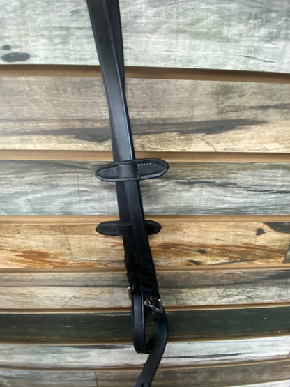 USED  Black, Cob Flash Standard Noseband Bridle, w/Reins Cob Black
