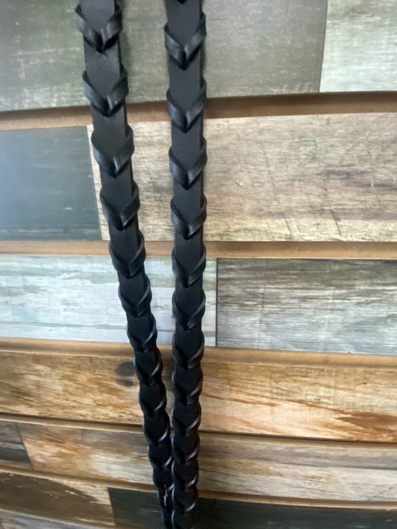 USED  Black, Cob Flash Standard Noseband Bridle, w/Reins Cob Black