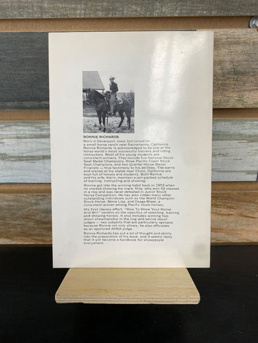 USED "How to Show Your Horse and Win": Ronnie Richards
