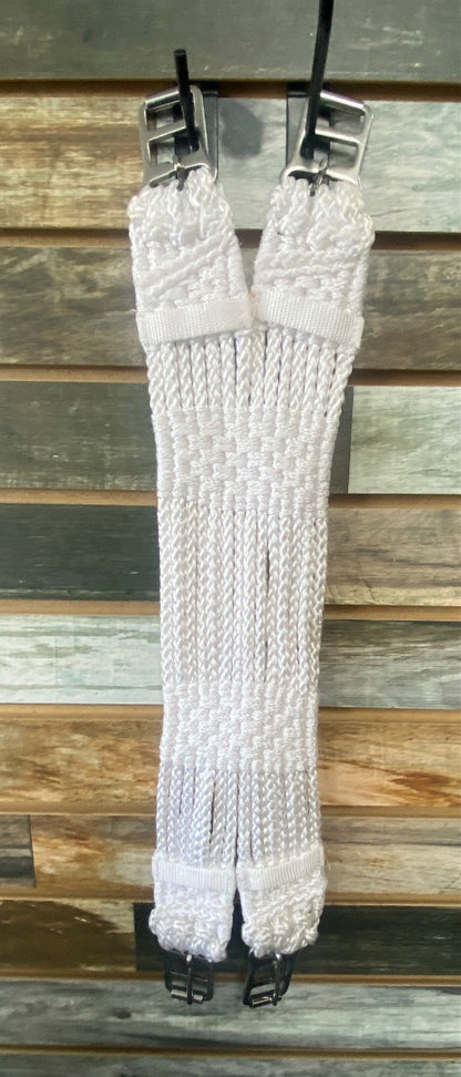 USED  Rope Girth w/Billet Holder, white 27" 27" White