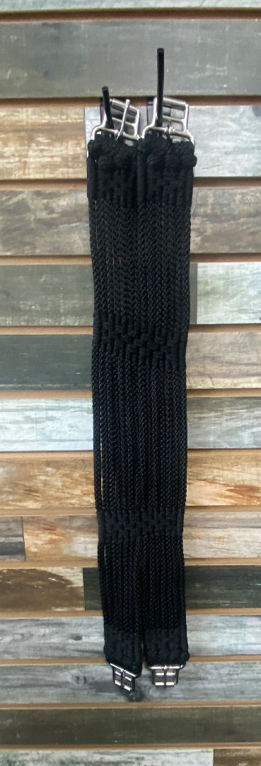 USED  Rope Girth Black Like New 27" Black