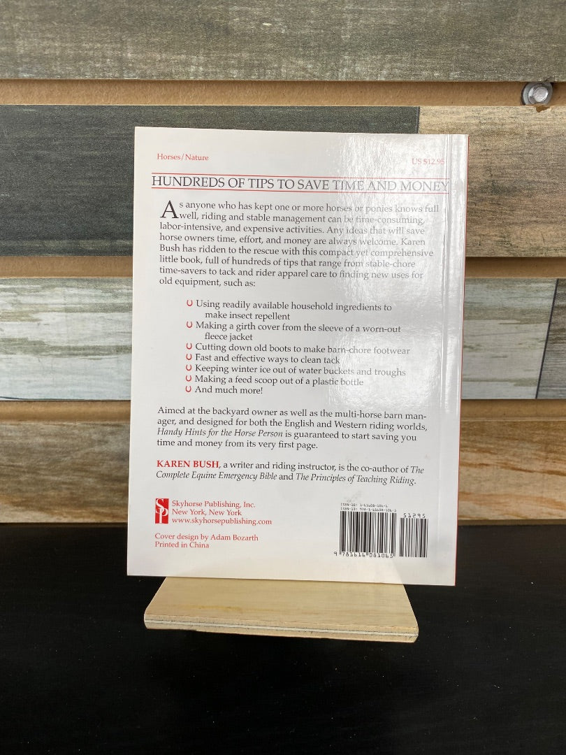 USED  "Handy Hints for the Horse Person": Karen Bush