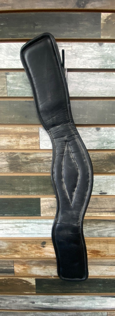 USED  Dressage Anatomic Leather Girth 27" Black