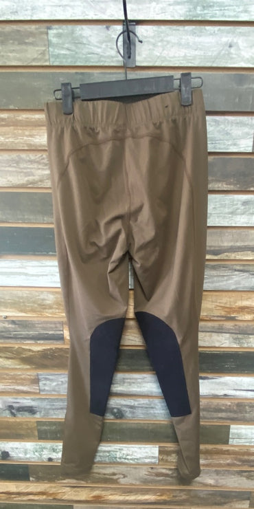 USED Kerrits Knee Patch Olive Green Large