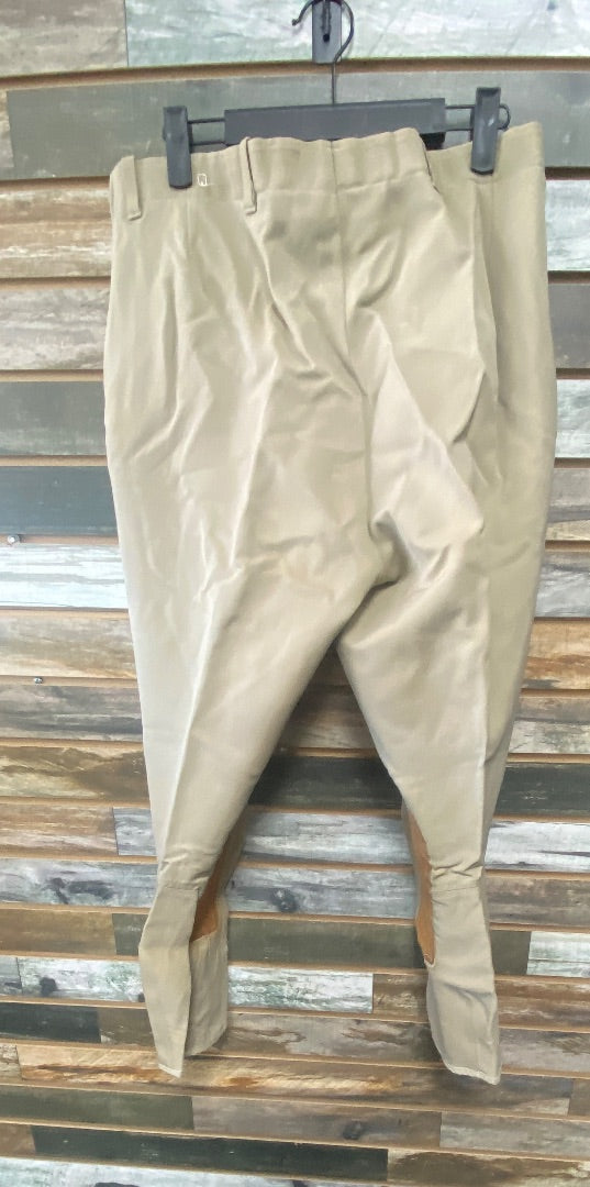USED Tailored Sportsman Knee Patch Breeches 32" Tan