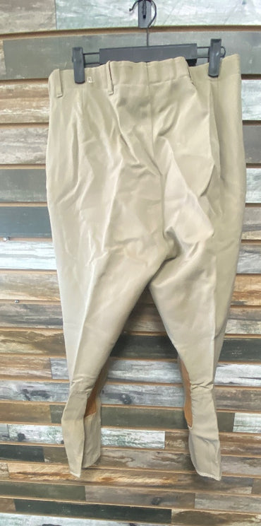 USED Tailored Sportsman Knee Patch Breeches 32" Tan