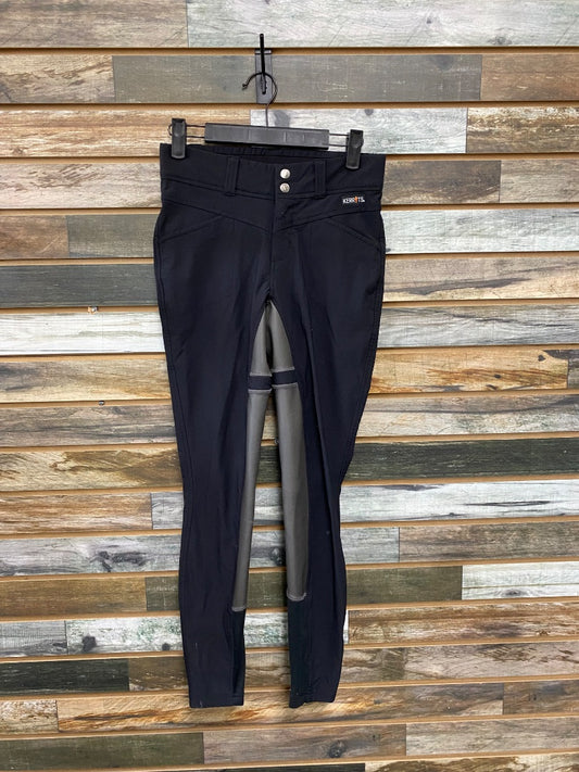 USED Kerrits Ladies English Breeches w/ Full Seat Small Black