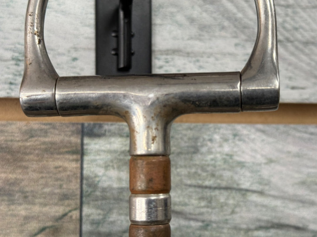 USED  D-Ring Snaffle with Rollers 4.75"