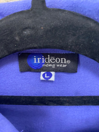 USED Irideon NWT, Purple Fleece Long Sleeve Top Large Purple
